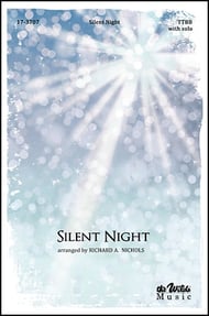 Silent Night TTBB choral sheet music cover Thumbnail